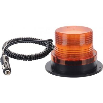12V-110V ÇAKAR FLAŞ TEPE LAMBASI MIKNATISLI ÇAKMAK FİŞLİ  (85*93 MM) SARI