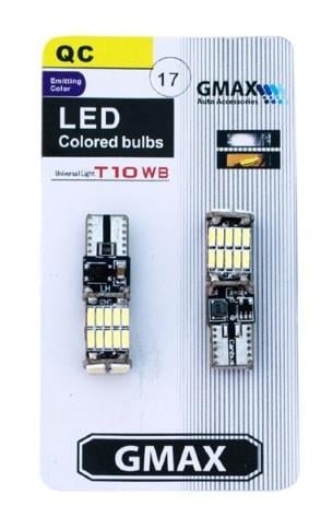12-24V DİPSİZ AMPUL T10 (26 LEDLİ) BEYAZ CB (2 AD)