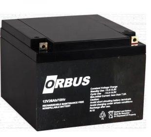 ORBUS 12V 26 AH AKÜ KURU TİP (175*166*125) (8 KG) TSE'Lİ