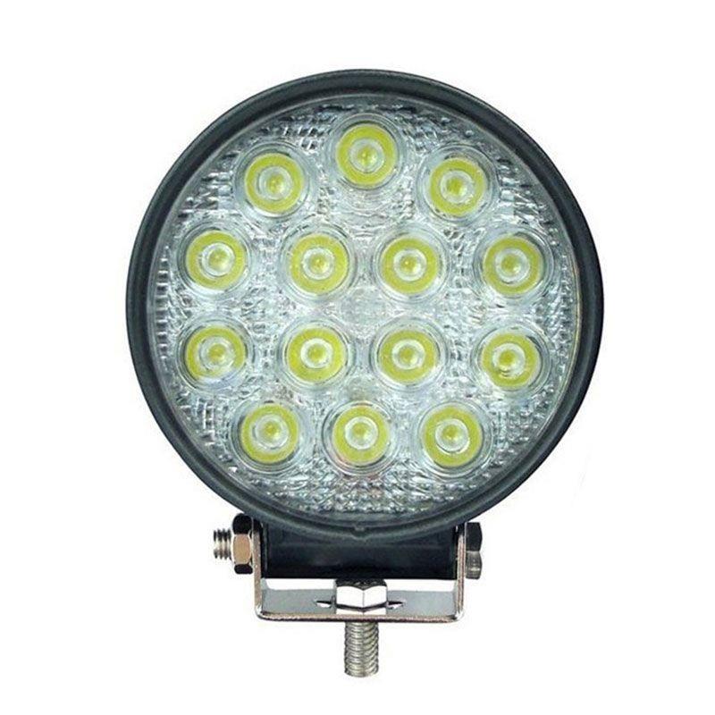 10V-30V ÇALIŞMA LAMBASI YUVARLAK (14 X 3W POWER LEDLİ) (115 MM)