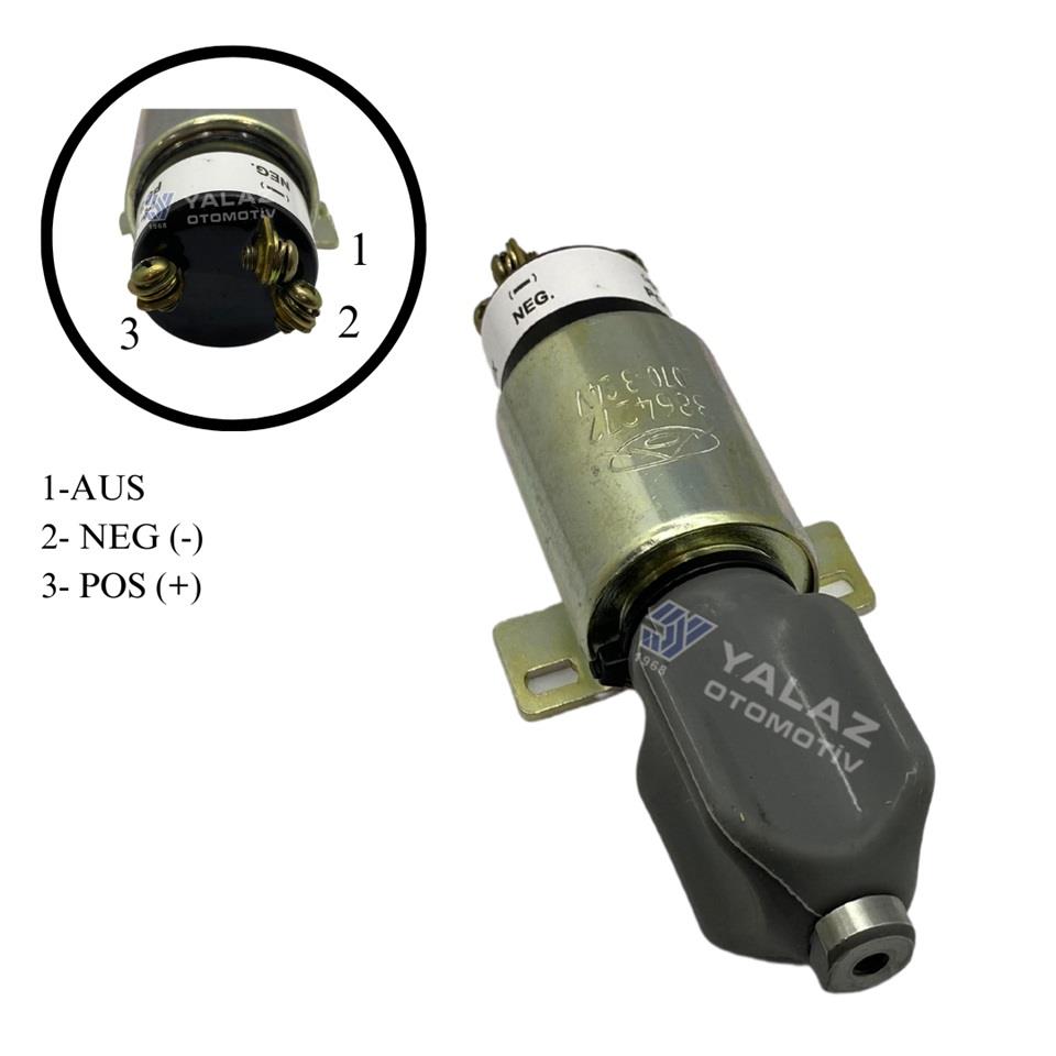 24V STOP SELENOİDİ AYAKLI (3 ÇIKIŞ) (PLT)