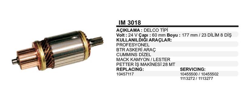 24V MARŞ KOLLEKTÖRÜ DELCO TİPİ 8 DİŞ 28MT 