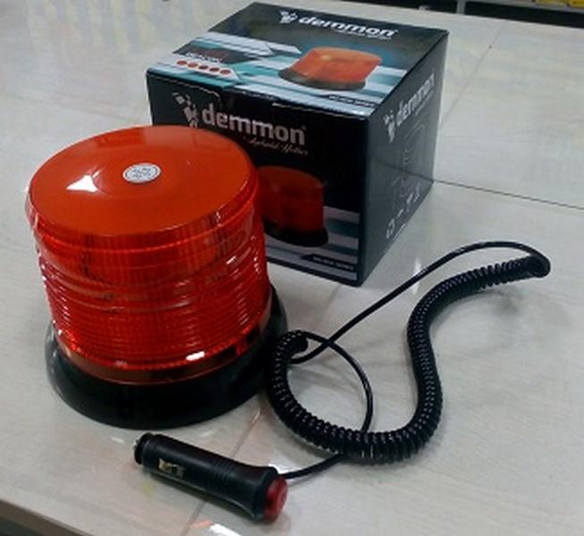 12V-24V ÇAKAR TEPE LAMBA 60 LEDLİ ÇAKMAK FİŞLİ SARI (150*120 MM)