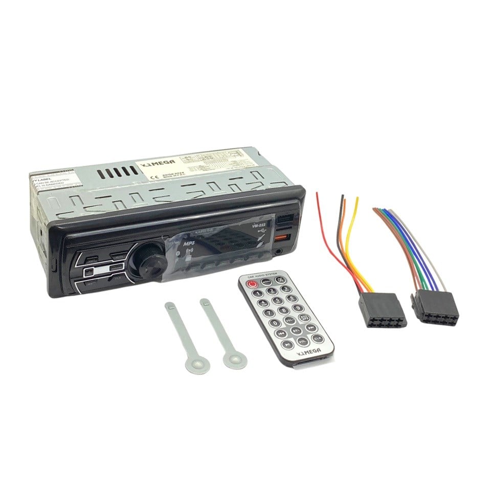 OTO TEYP-RADYO AUX/BLUETOOTH/MP3/SD KART/USB X 2 ŞARJ (UZAKTAN KUMANDALI) (KIRMIZI IŞIKLI)