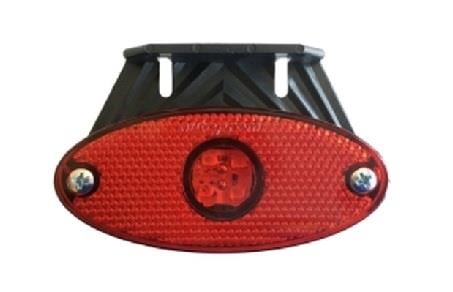 12V-24V YAN İKAZ LAMBASI SİDE MARKER KIRMIZI OVAL (2 LEDLİ)