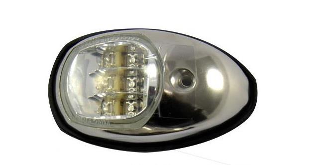 12V MİNİ KABİN KAŞ TEPE LAMBASI 8-LEDLİ KROM SARI