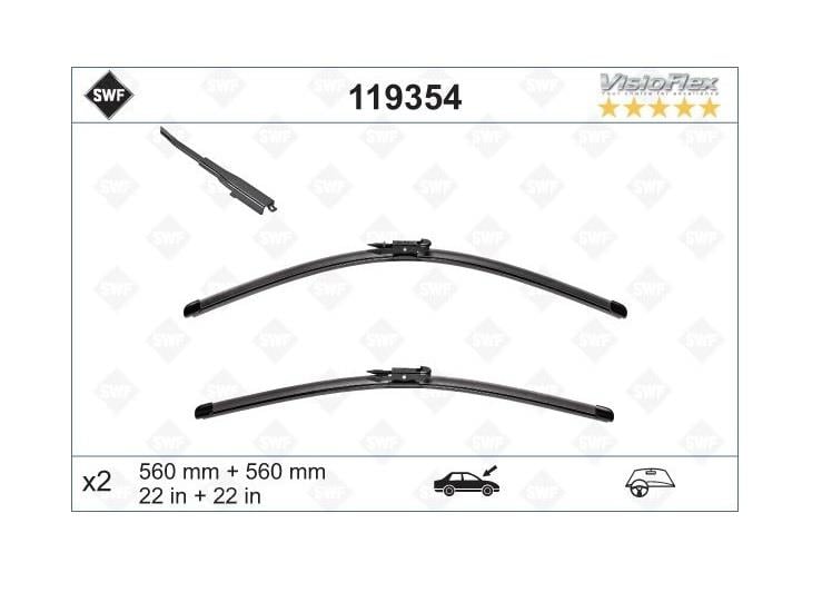SWF SİLECEK SÜPÜRGESİ 550/550 MM MERCEDES C-SERİSİ/SLK/SLC 