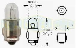 TRIFA 24V MINYON AMPUL 3W GERMANY BA7s