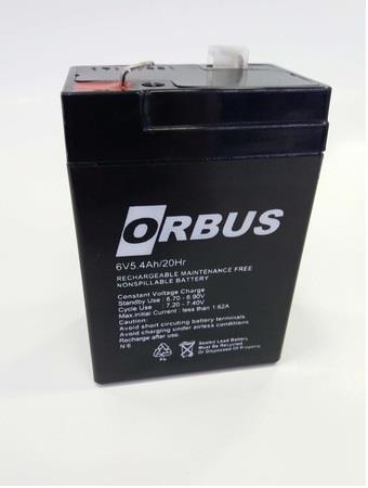 ORBUS 6V 5.4 AH AKÜ KURU TİP (70*48*101)