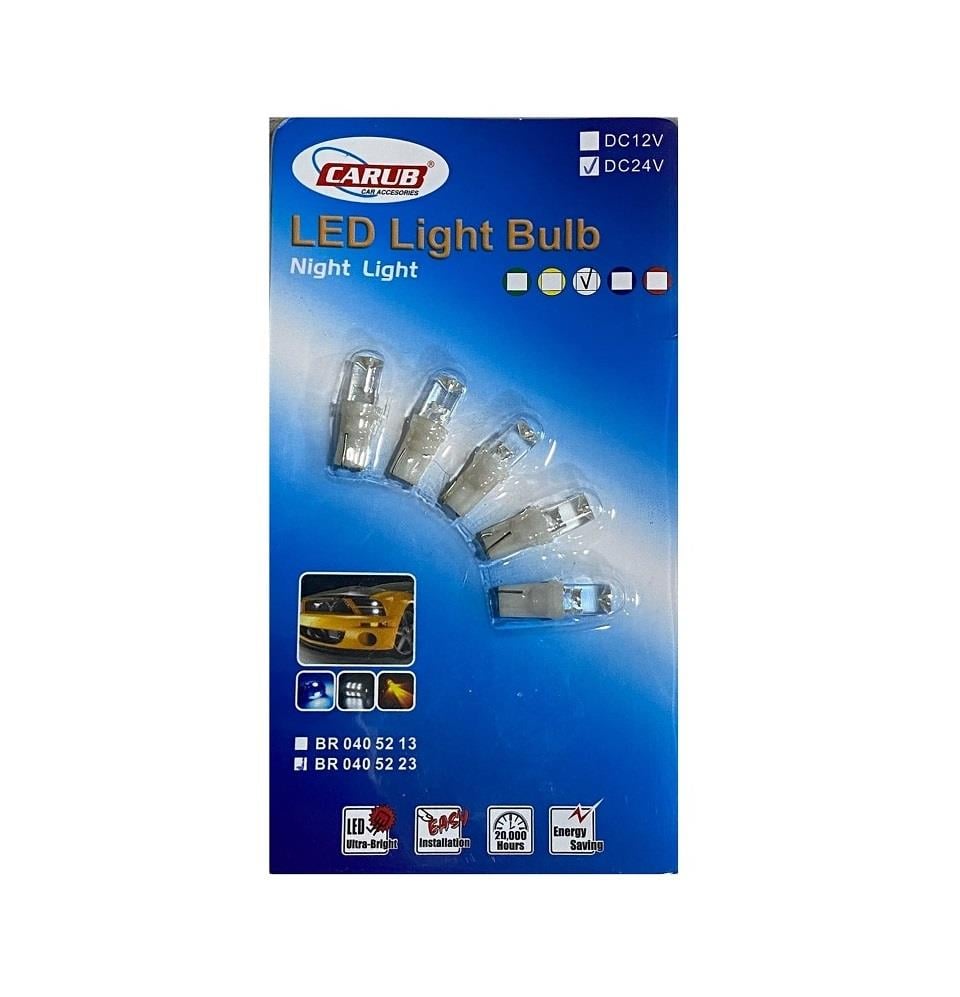 24V DİPSİZ AMPUL T5 1.2W (TEK LEDLİ) BEYAZ (5 AD)