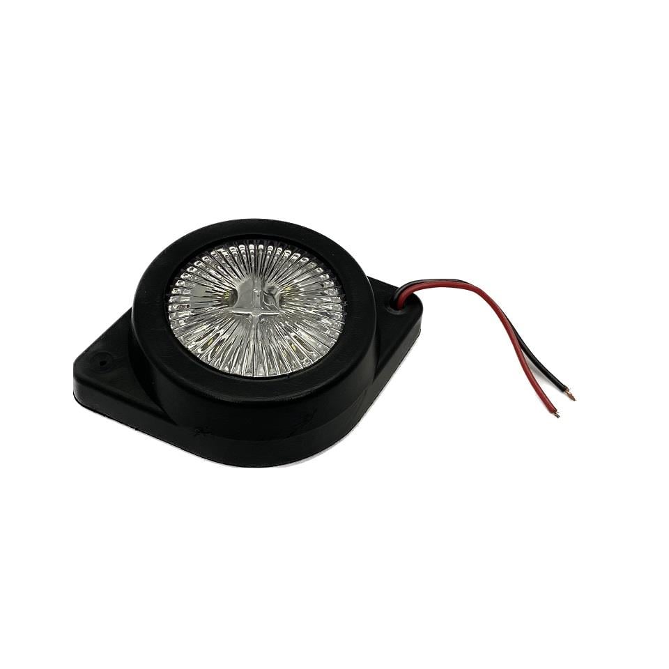 12V-24V PARK LAMBASI YUVARLAK KAUÇUK BEYAZ (4 LEDLİ) (62 MM)
