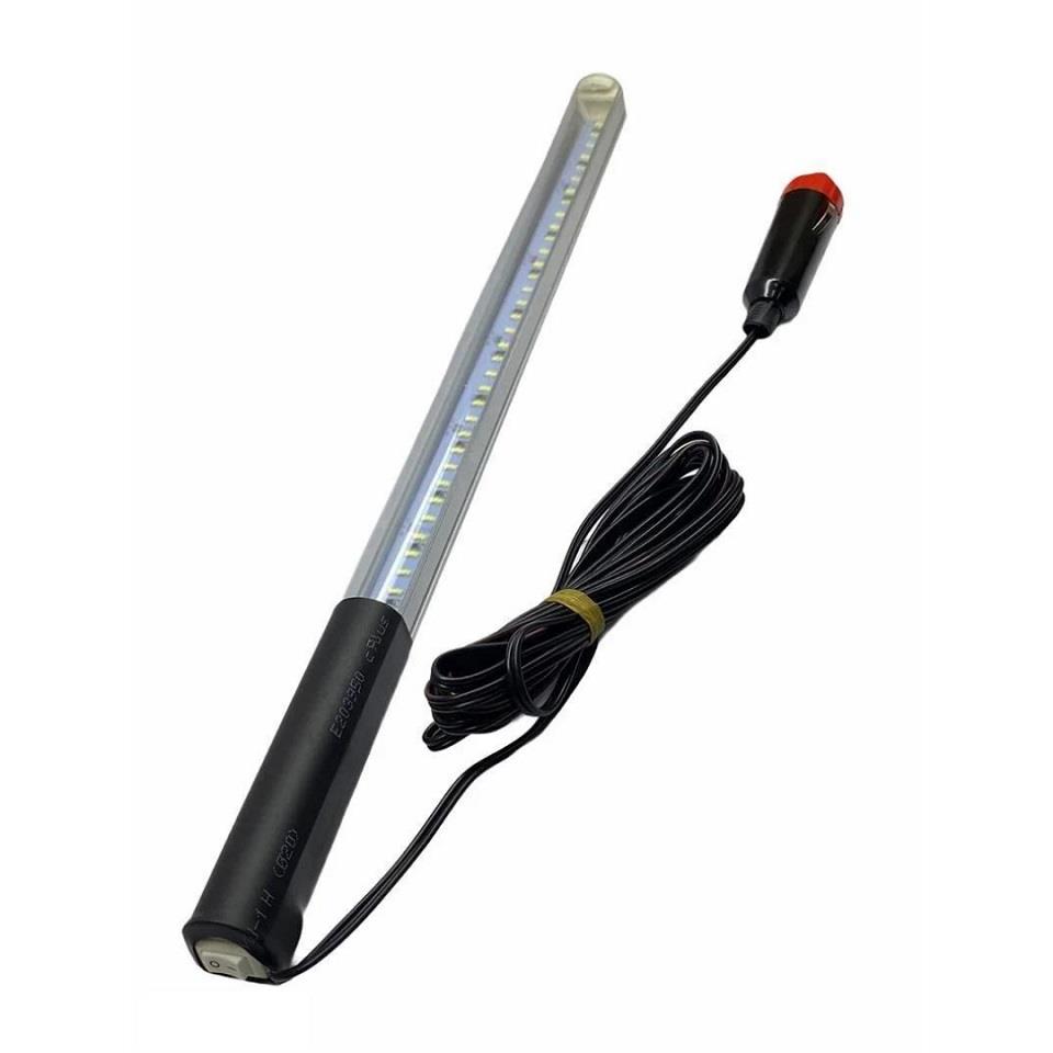 24V SEYYAR LAMBA 36 LEDLİ BEYAZ MIKNATISLI ANAHTARLI (ÇAKMAK FİŞLİ) (3 MT) (35 CM)