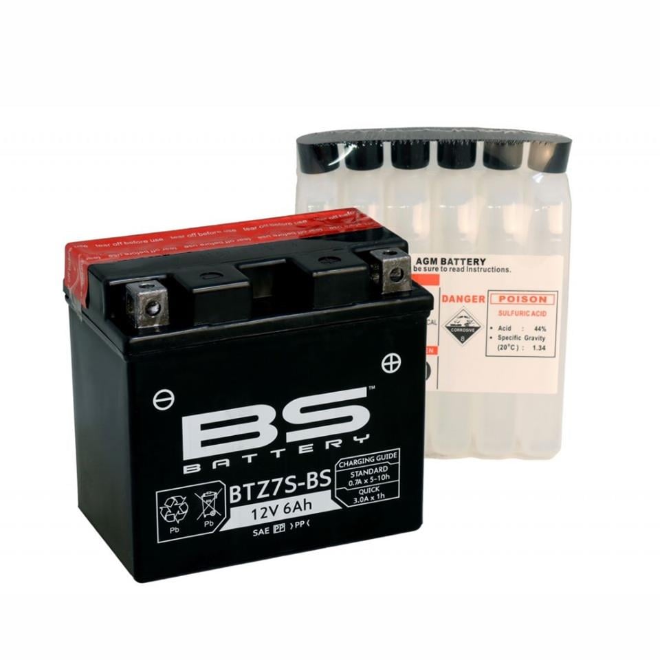 BS BATTERY 12V 6 AH MOTOSİKLET AKÜSÜ (113*70*105) (BTZ7S-BS)
