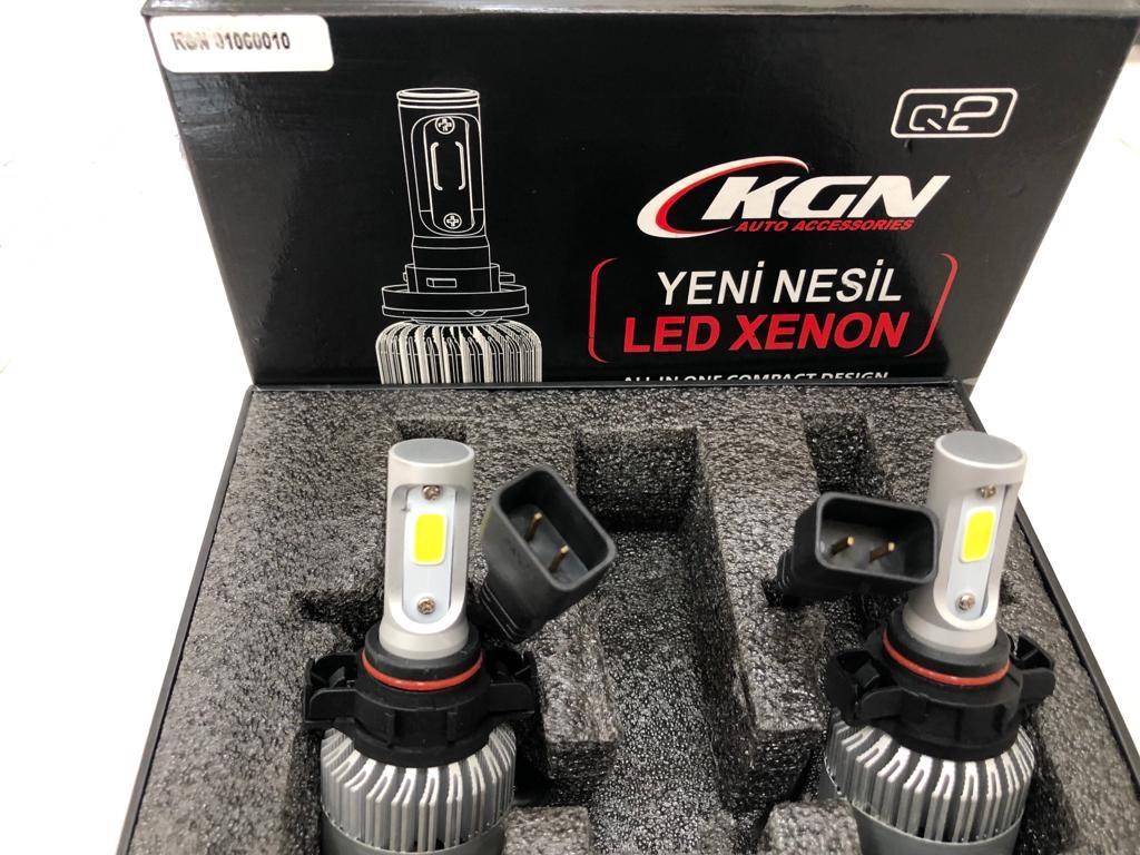 8-42V PS24W-PS19W COB LED GÜNDÜZ FAR AMPUL SETİ 4600 LÜMEN 6000K