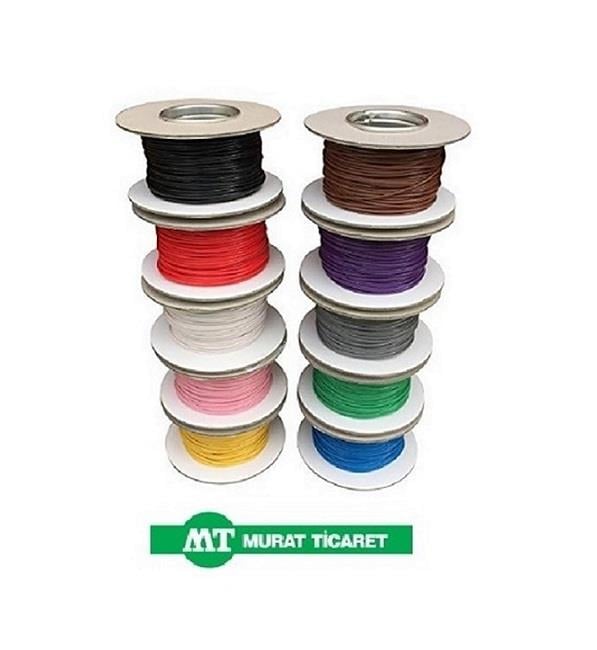 MURAT 5 MM TESİSAT KABLOSU (KALAYLI) (BEYAZ) (1 MT)