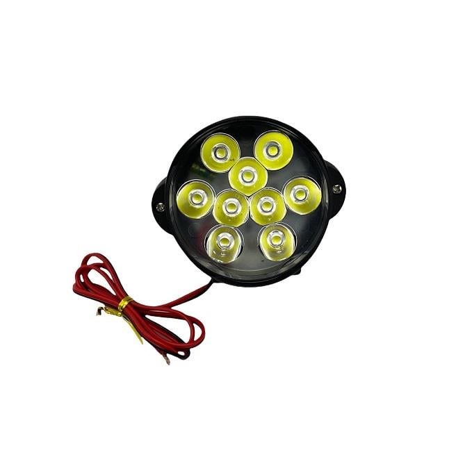 9V-85V LAMBA 9 LEDLİ 15W BEYAZ YUVARLAK MOTOSİKLET-UNIVERSAL (68 MM)