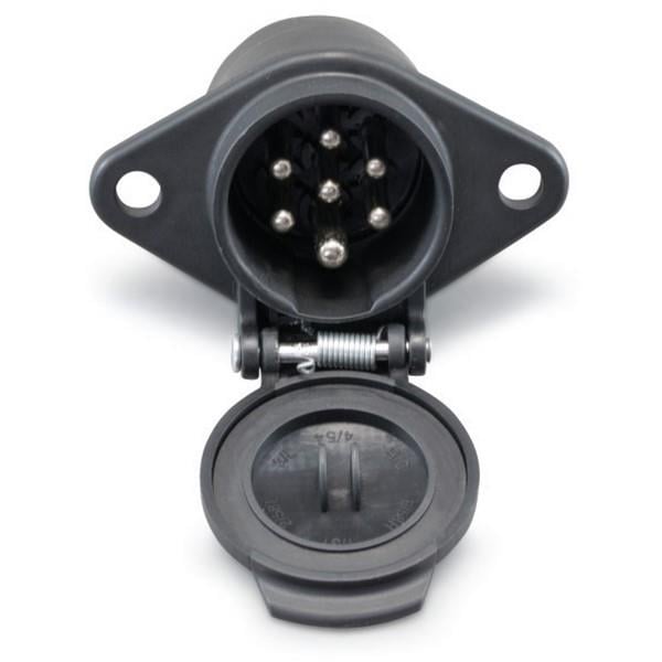 DENGE TIR DORSE ELEKTRİK SOKETİ (RÖMORK FİŞİ) (7'Lİ DİŞİ) (PLS SİYAH) (N TİPİ)