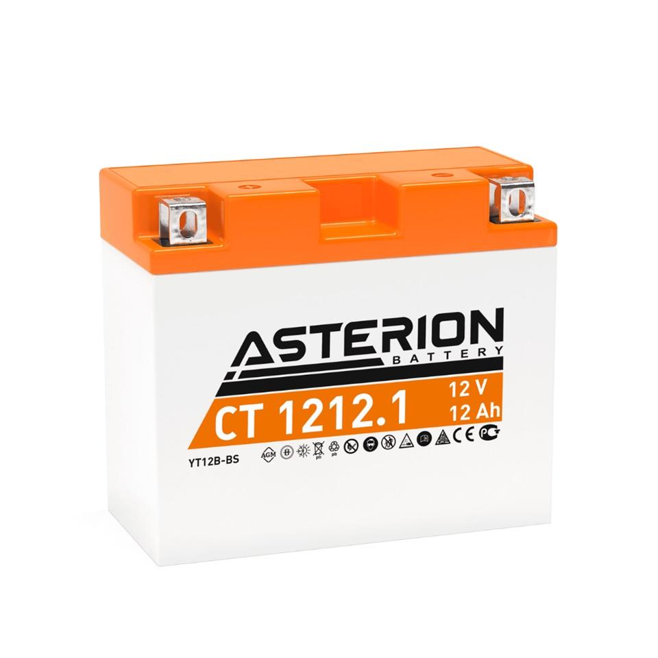 ASTERION 12V 12 AH MOTOSİKLET AKÜSÜ (151*71*131) (YB12B-BS)