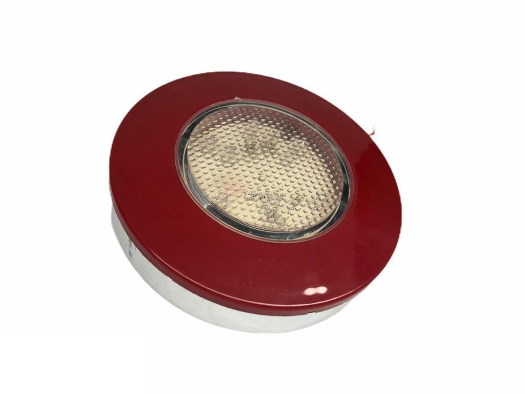 12V STOP LAMBASI YUVARLAK (3 FONKSİYONLU) (KIRMIZI-BEYAZ) (ANGEL NEON LED) (121*30 MM)