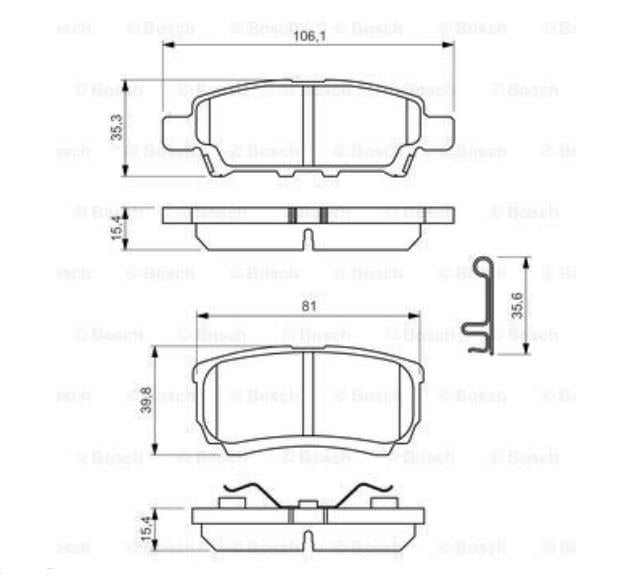 FERODO ARKA FREN BALATASI MITSUBISHI OUTLANDDER