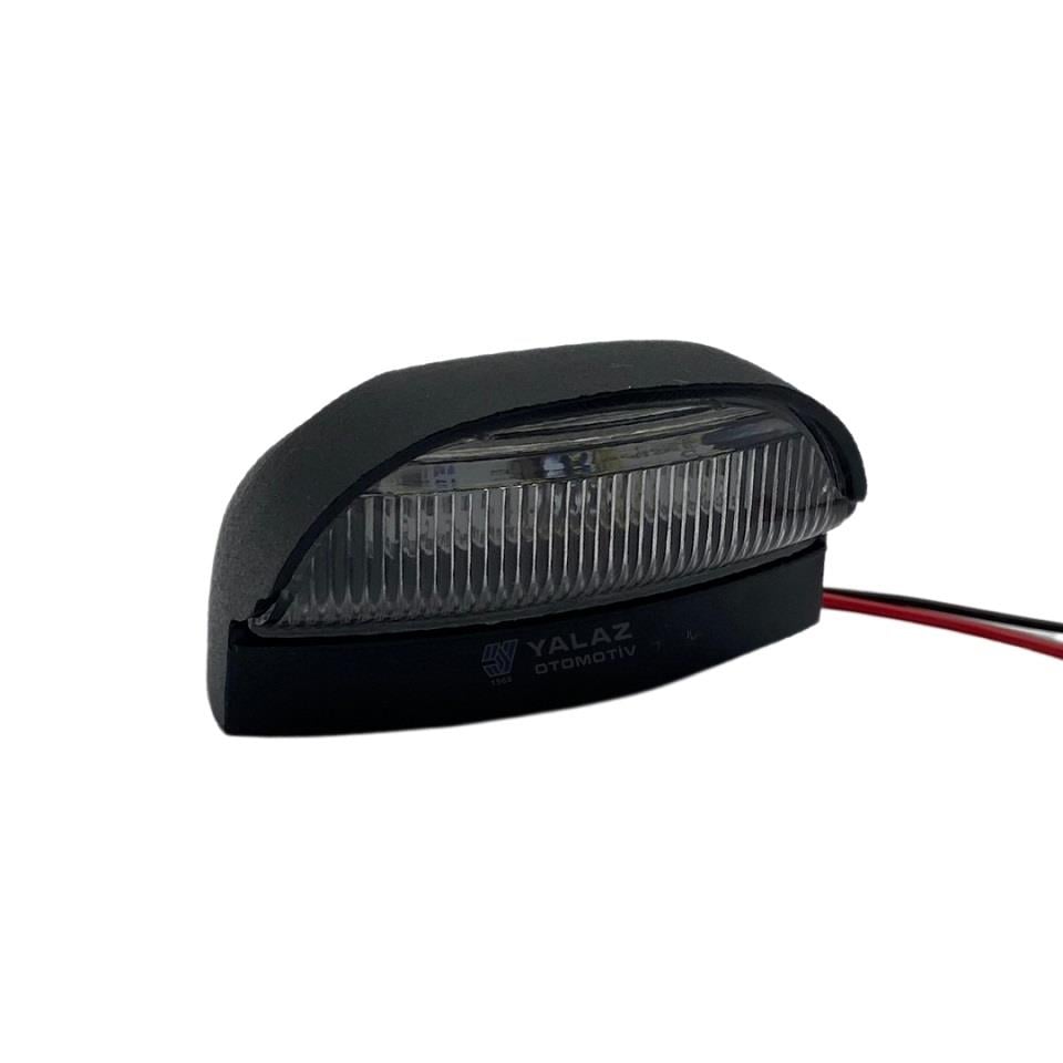 12V-24V PLAKA LAMBASI 6 LEDLİ (SİYAH) (65*45*40 MM)