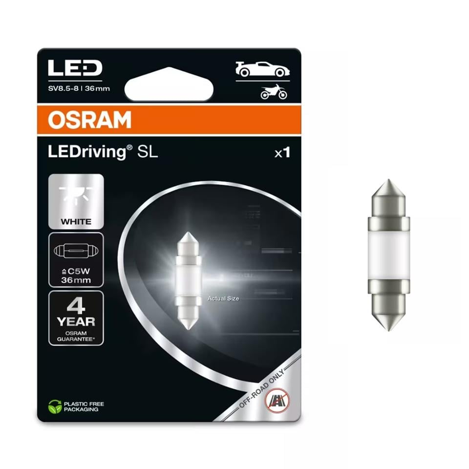 OSRAM 12V SOFİT AMPUL LED BEYAZ 5W (36 MM) (1 AD)