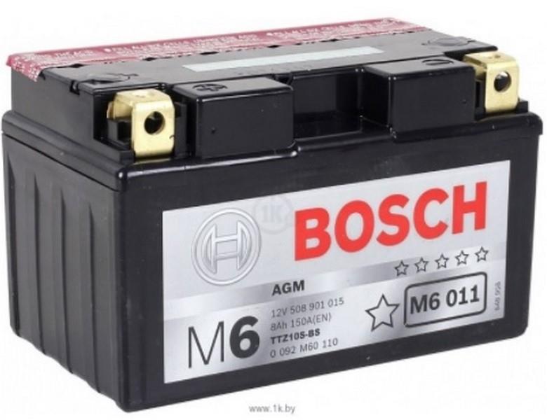 BOSCH 12V 8 AH MOTOSİKLET AKÜSÜ 150 A (EN) (150*87*93) (YTZ10S)