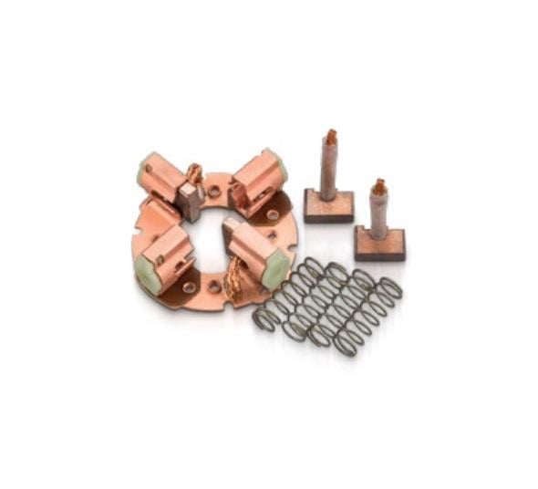 MEGA 12V MARŞ KÖMÜR YUVASI ISKRA TİPİ (4 KÖMÜRLÜ SET) ERKUNT-HİDROMEK-JCB-MF
