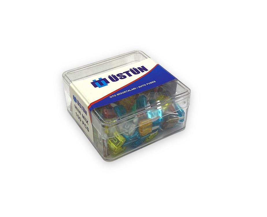 MİNİ BIÇAK SİGORTA KARIŞIK (5 A*7.5 A*10 A*15 A*20 A*25 A*30 A) (100 AD) (11*16 MM)