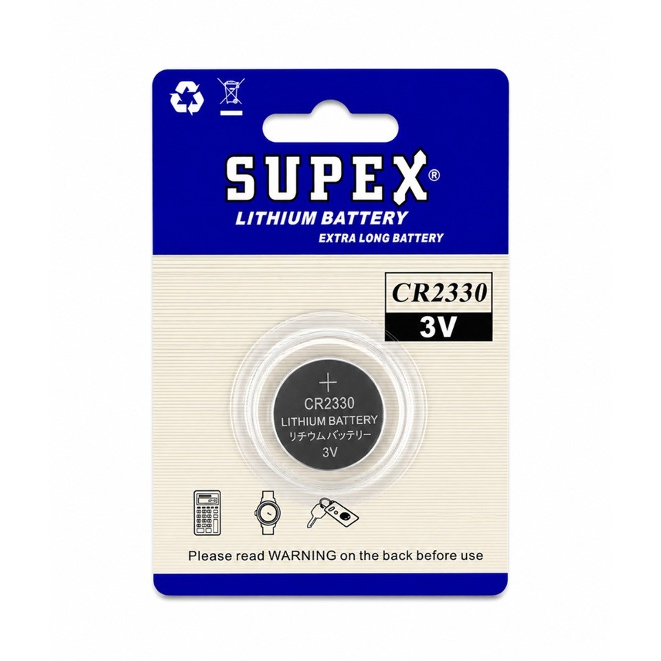 SUPEX 3V LİTYUM PİL (23*3 MM) CR2330