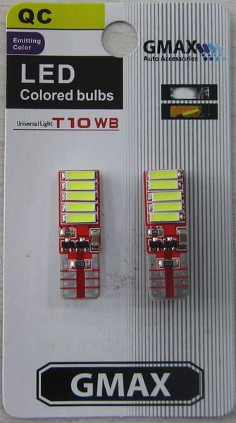 12V DİPSİZ AMPUL T10 (10 LEDLİ) BEYAZ CB (2 AD)