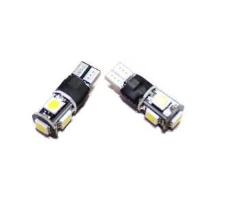 12V DİPSİZ AMPUL BEYAZ (4+1 LEDLİ) T10 ÇAKARLI (FONKSİYONLU) (2 AD)