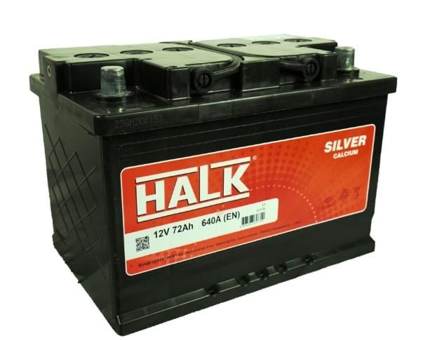 HALK 12V 72 AH AKÜ SILVER 640 A (EN) (278*175*190) (TIRNAKSIZ)
