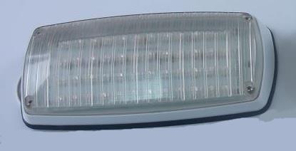 12V-24V YAN İKAZ ÇAKAR FLASH LAMBA (AMBULANS) (BEYAZ CAM) MAVİ IŞIK