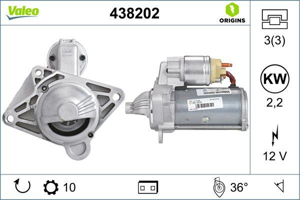 VALEO 12V MARŞ MOTORU 10 DİŞ 2.2 KW NISSAN-OPEL-RENAULT