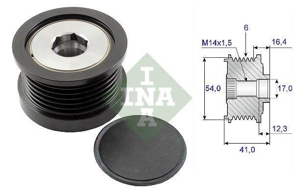 INA-LITENS ALTERNATÖR KASNAK RULMANLI 6-KANAL FORD C-MAX/FIESTA/FOCUS/FUSION/KUGA-JEEP-MAZDA-VOLVO