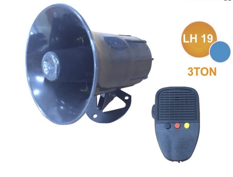 12V ELECTRONIC SİREN MEGAFONLU 3 SESLİ 50 W