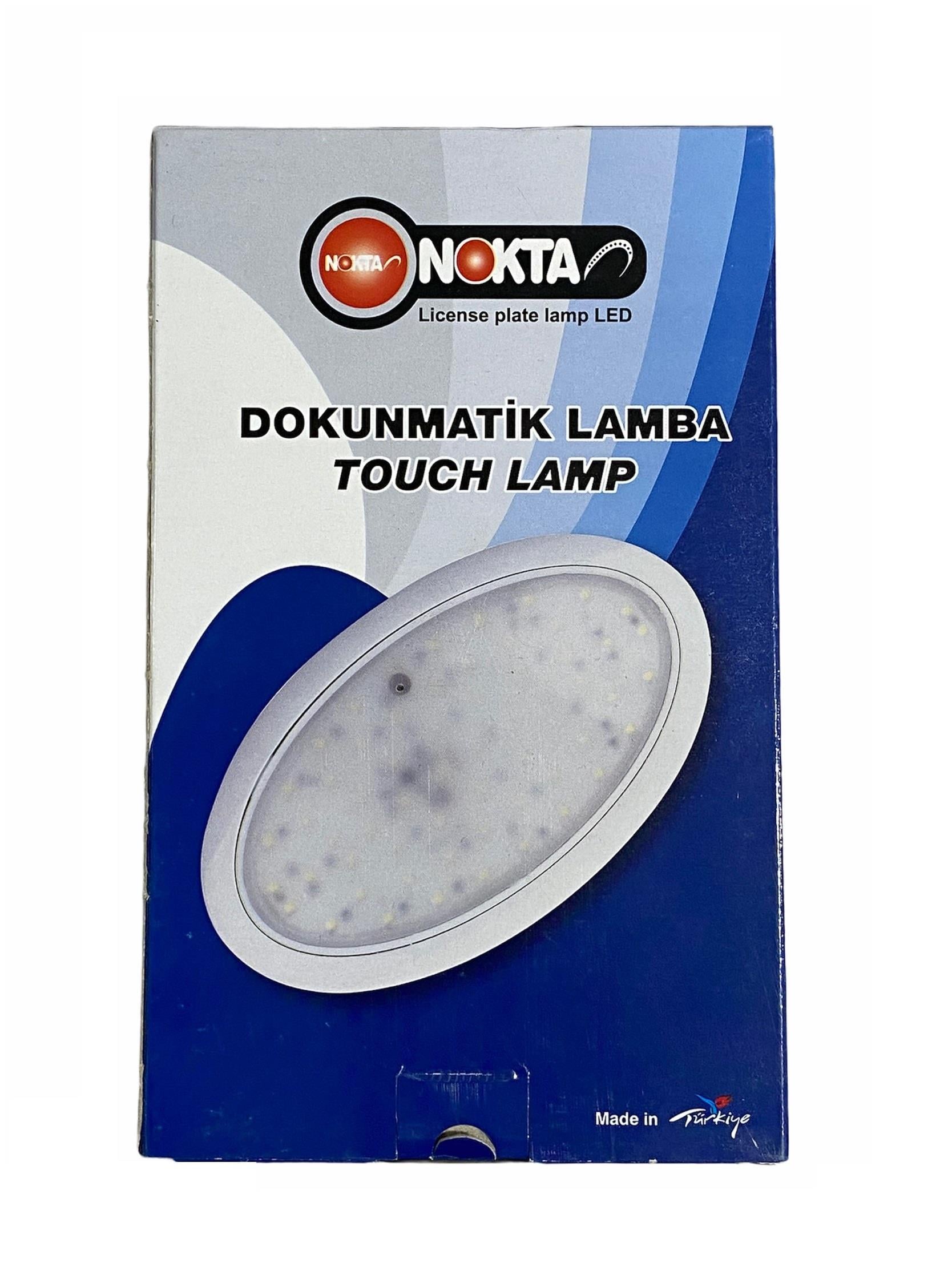 12V-24V TAVAN LAMBASI DOKUNMATIK OVAL BEYAZ (3 FONKSİYONLU) (SÜPER İNCE) (190*120*10 MM) 
