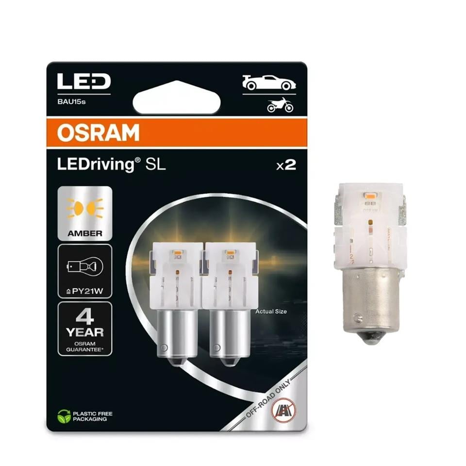 OSRAM 12V 93 AMPUL LED SARI YAKIN TIRNAK BAU15s (2 AD)