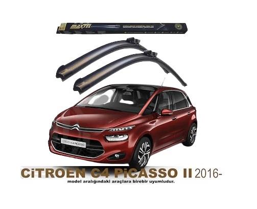 MAXTEL SİLECEK SÜPÜRGESİ 800/750 MM AEROTWIN CITROEN C4 PICASSO I/C4 GRAND PICASSO I (GEÇMELİ)