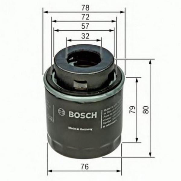 BOSCH YAĞ FİLTRESİ AUDI-SEAT-SKODA-VW
