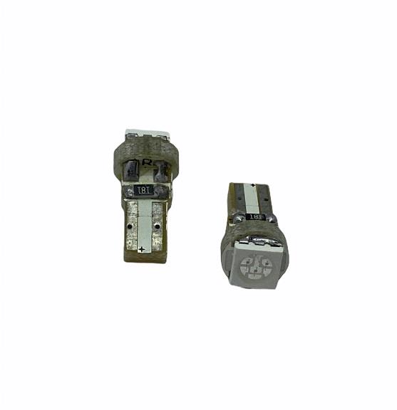 12V DİPSİZ AMPUL T5 LAZER LED MAVİ (2 AD)