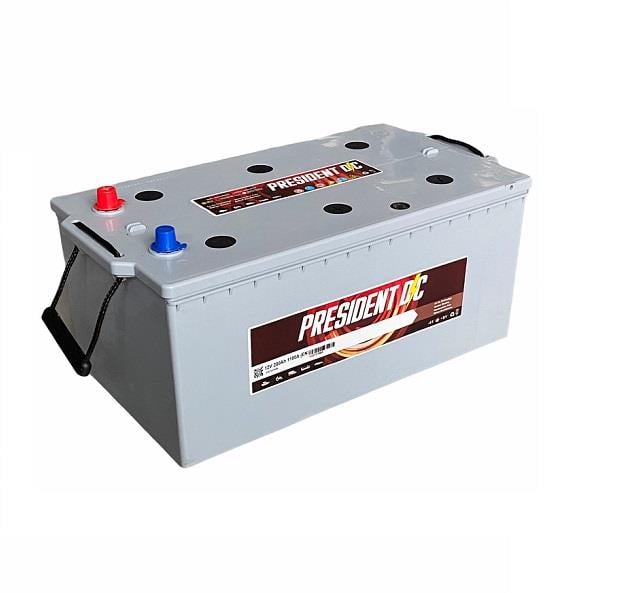 PRESIDENT 12V 200 AH AKÜ 1100 A (EN) (518*276*242)  HD (AĞIR HİZMET) 