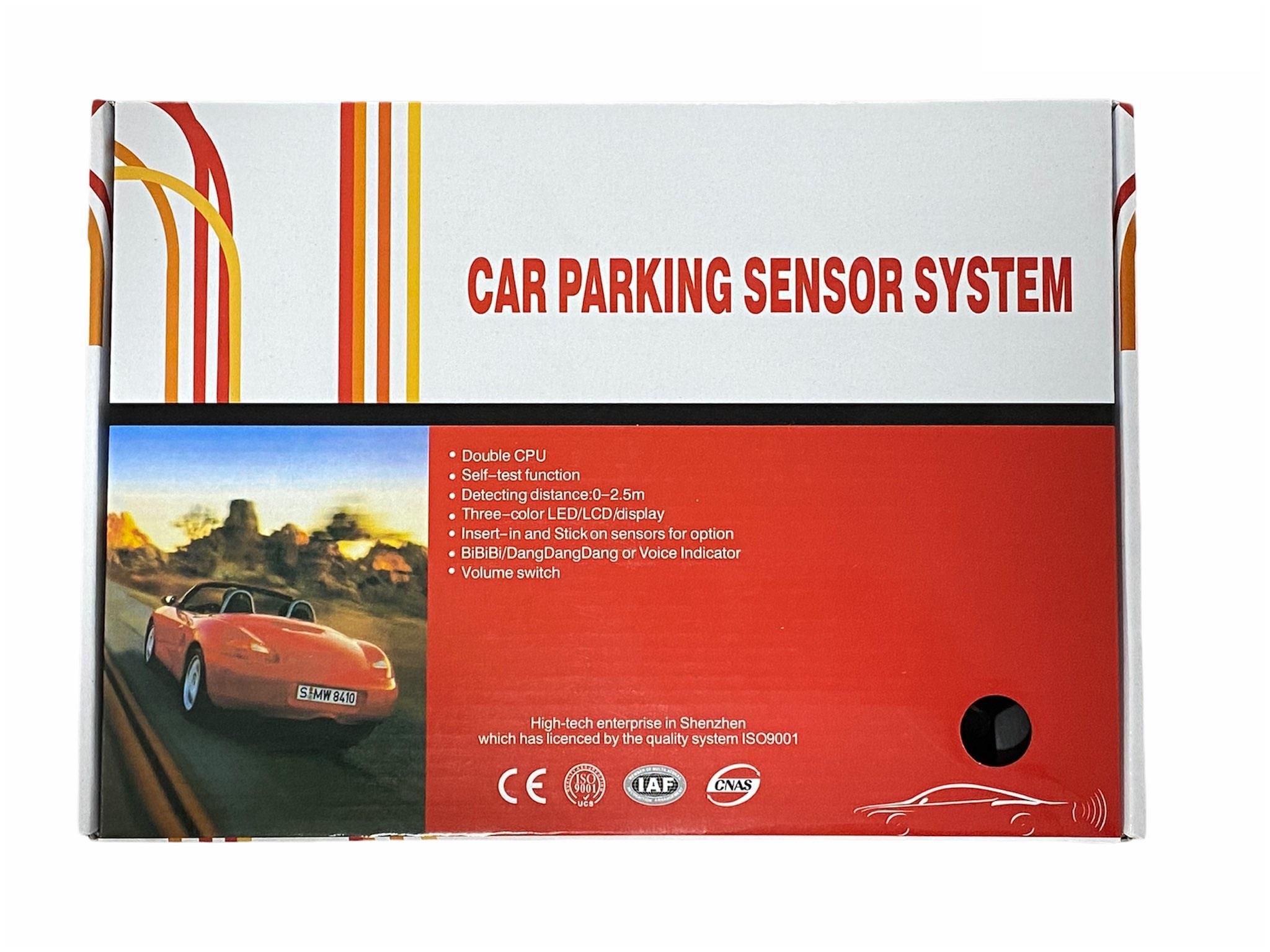 PARK SENSÖRÜ SES İKAZLI+OVAL GÖSTERGELİ (6 GÖZLÜ) (ÖN-ARKA) (22 MM) SİYAH