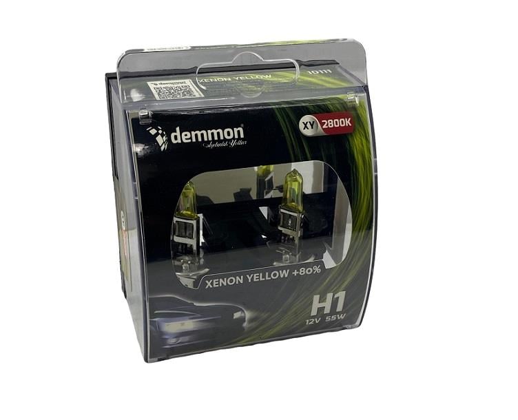 DEMMON 12V H1 AMPUL 55W +%80 XENON YELLOW 2800K SARI (2 AD)