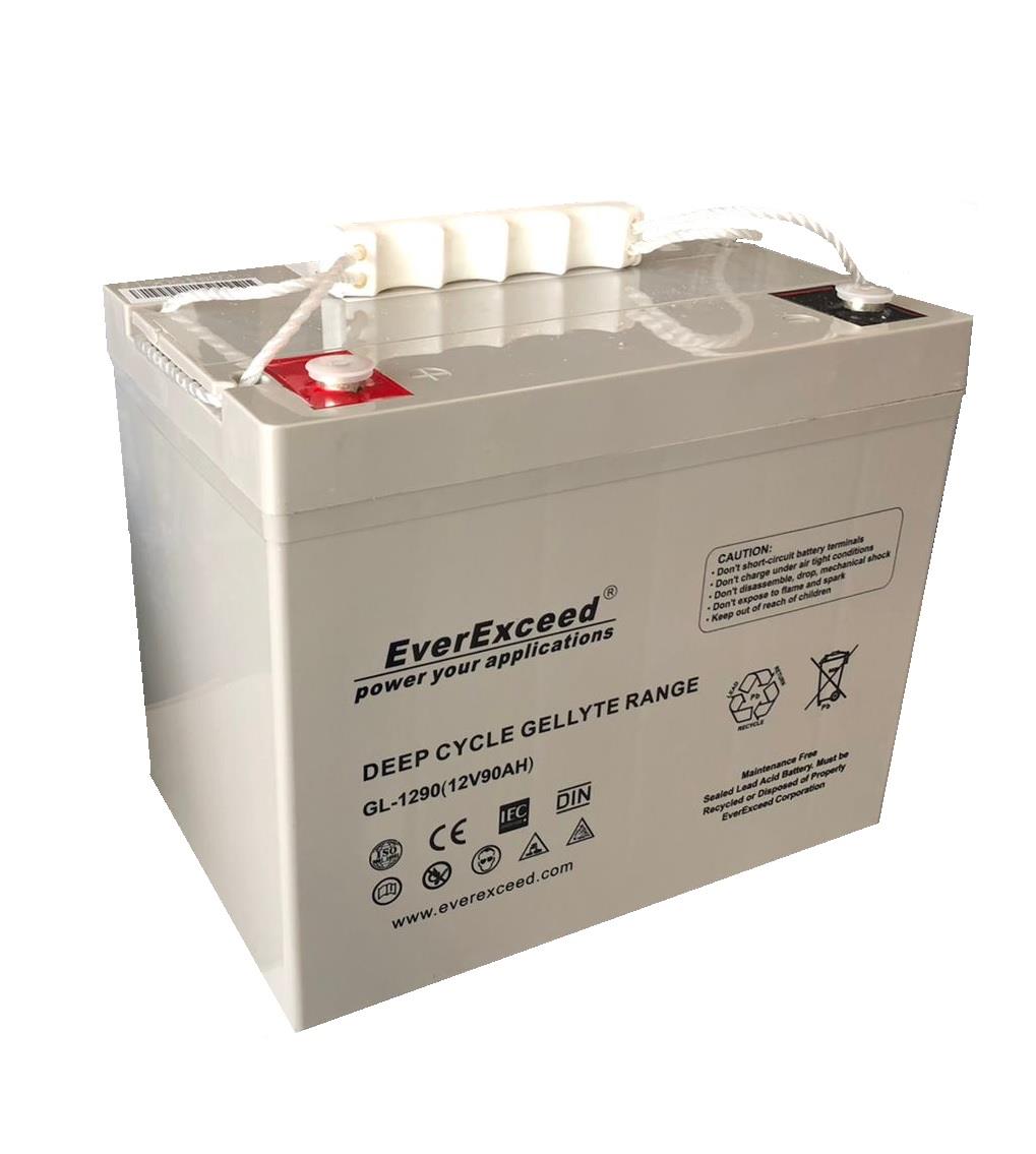 EVEREXCEED 12V 90 AH JEL AKÜ (260*169*215) (23 KG)