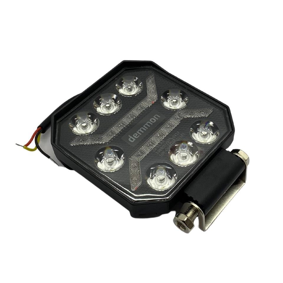 DEMMON 9V-32V OFF-ROAD LED ÇALIŞMA LAMBASI KARE (KIRMIZI-BEYAZ) (110*110*37 MM)