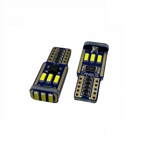 12V DİPSİZ AMPUL T10 (9 LEDLİ) BEYAZ CANBUS (2 AD)