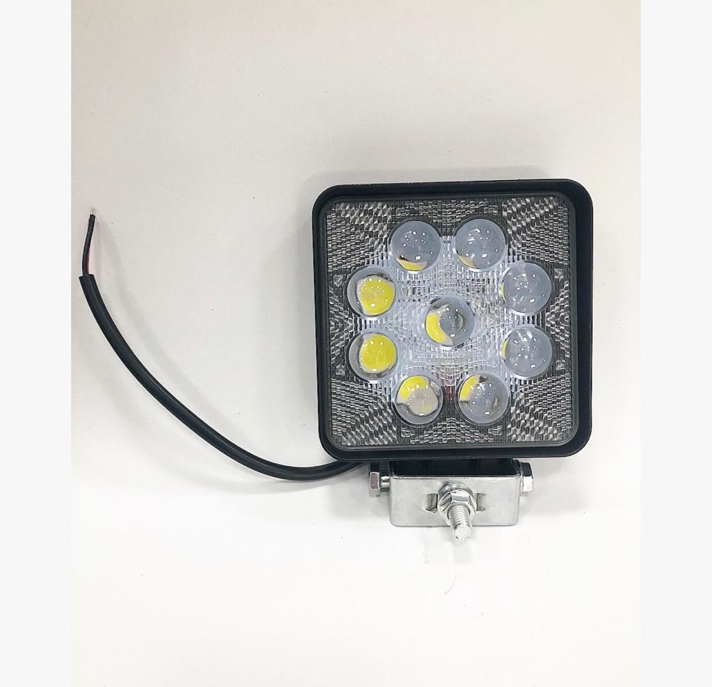 NORMA 9V-60V ÇALIŞMA LAMBASI KARE 9 X 3W POWER LEDLİ MERCEKLİ (106*106 MM)