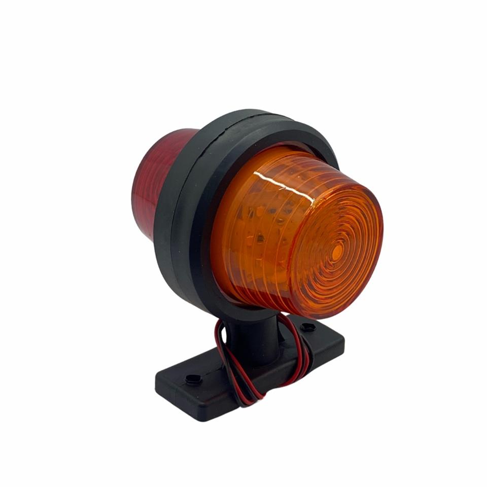 12V-24V TAKOZ LAMBASI KÜPE TİP KIRMIZI-SARI (6 LEDLİ)